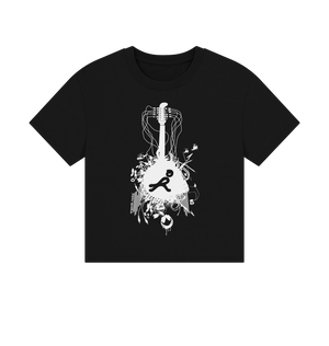 Black Printed T-shirt Front