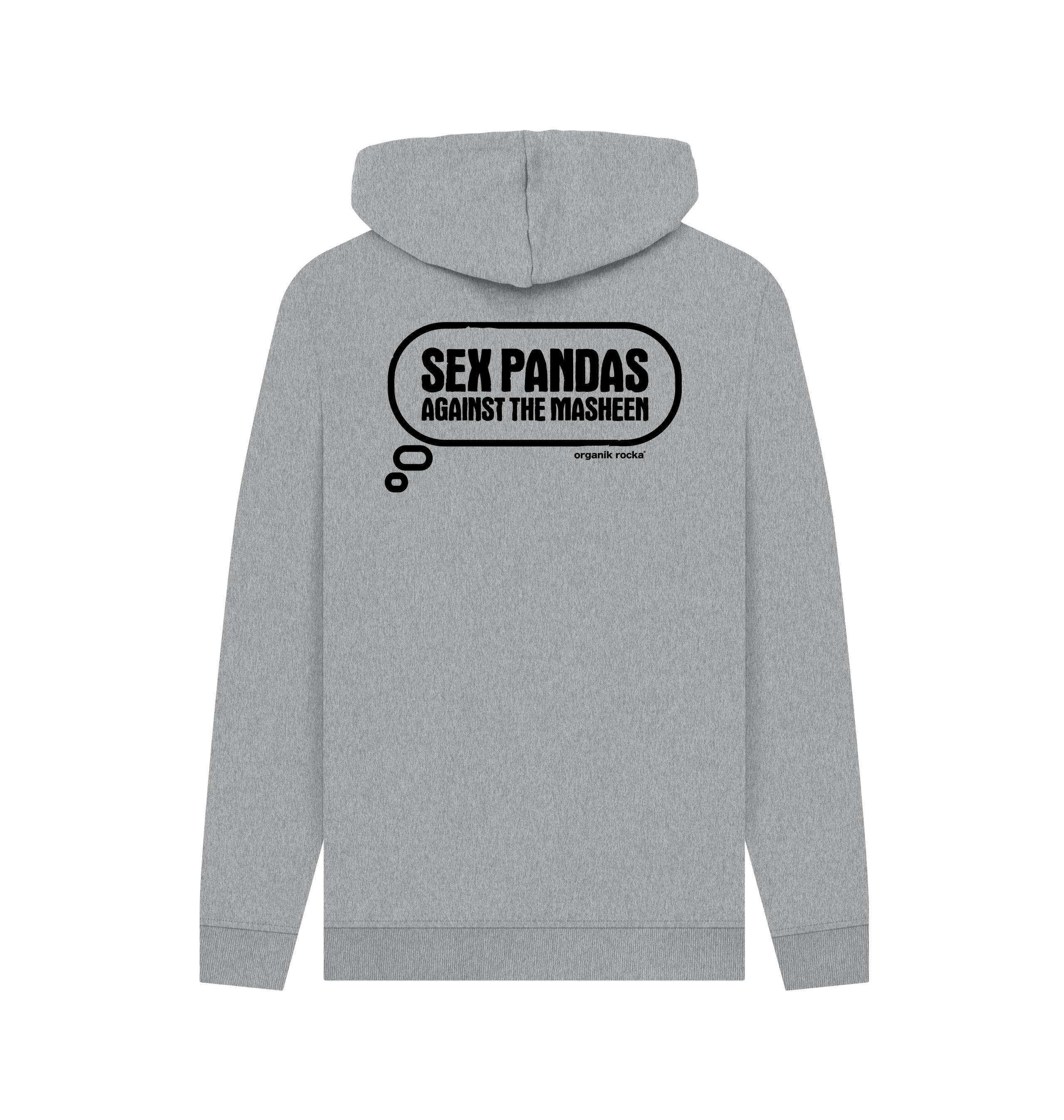 Light Heather Printed Hoody Back