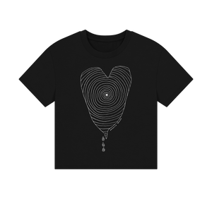 Black Printed T-shirt Front