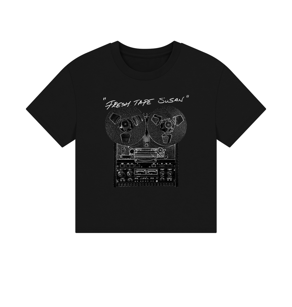 Black Printed T-shirt Front