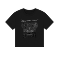 Black Printed T-shirt Front