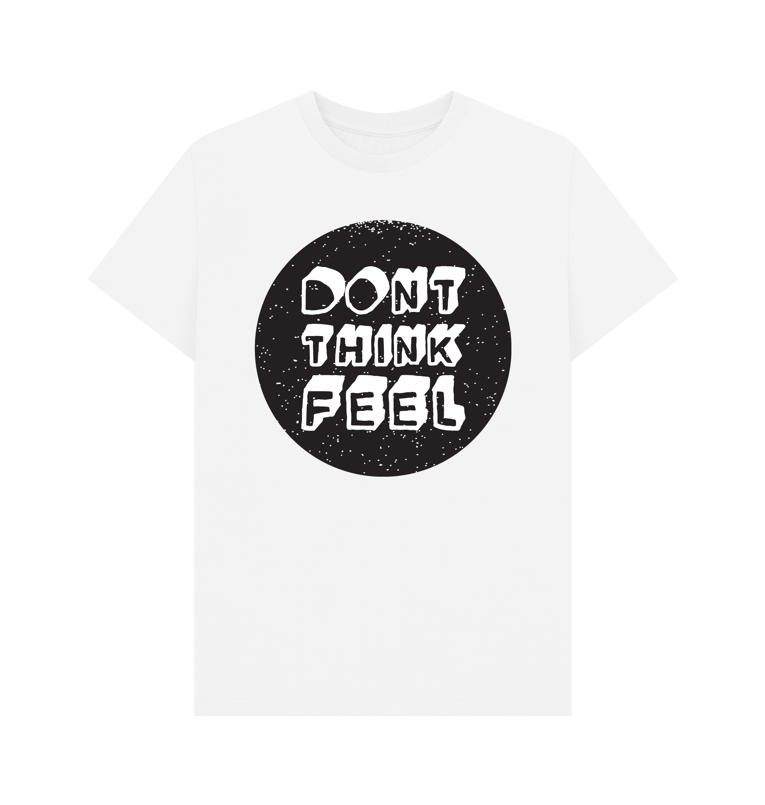 White Printed T-shirt Front