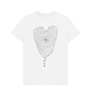 White Printed T-shirt Front