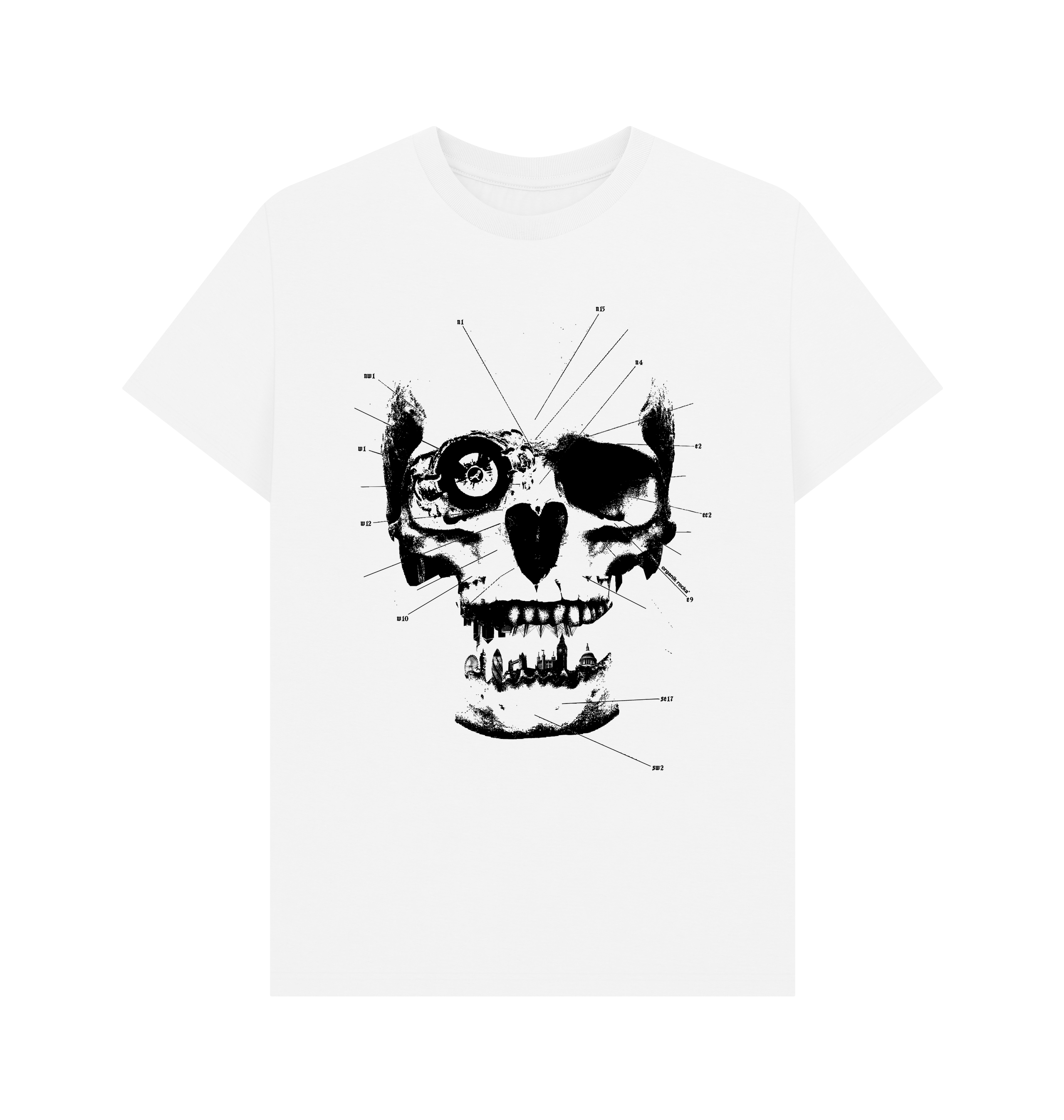 White Printed T-shirt Front
