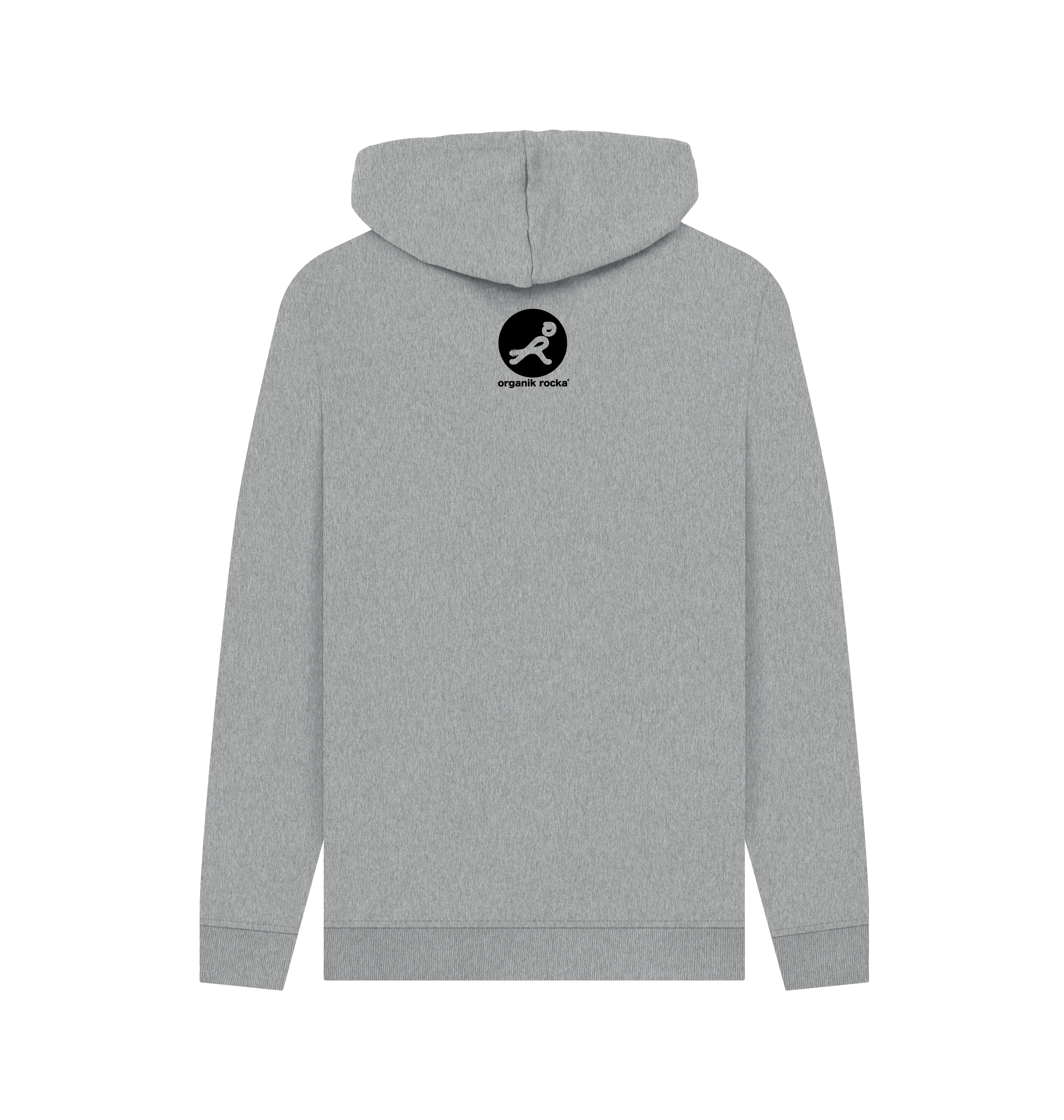 Light Heather Printed Hoody Back