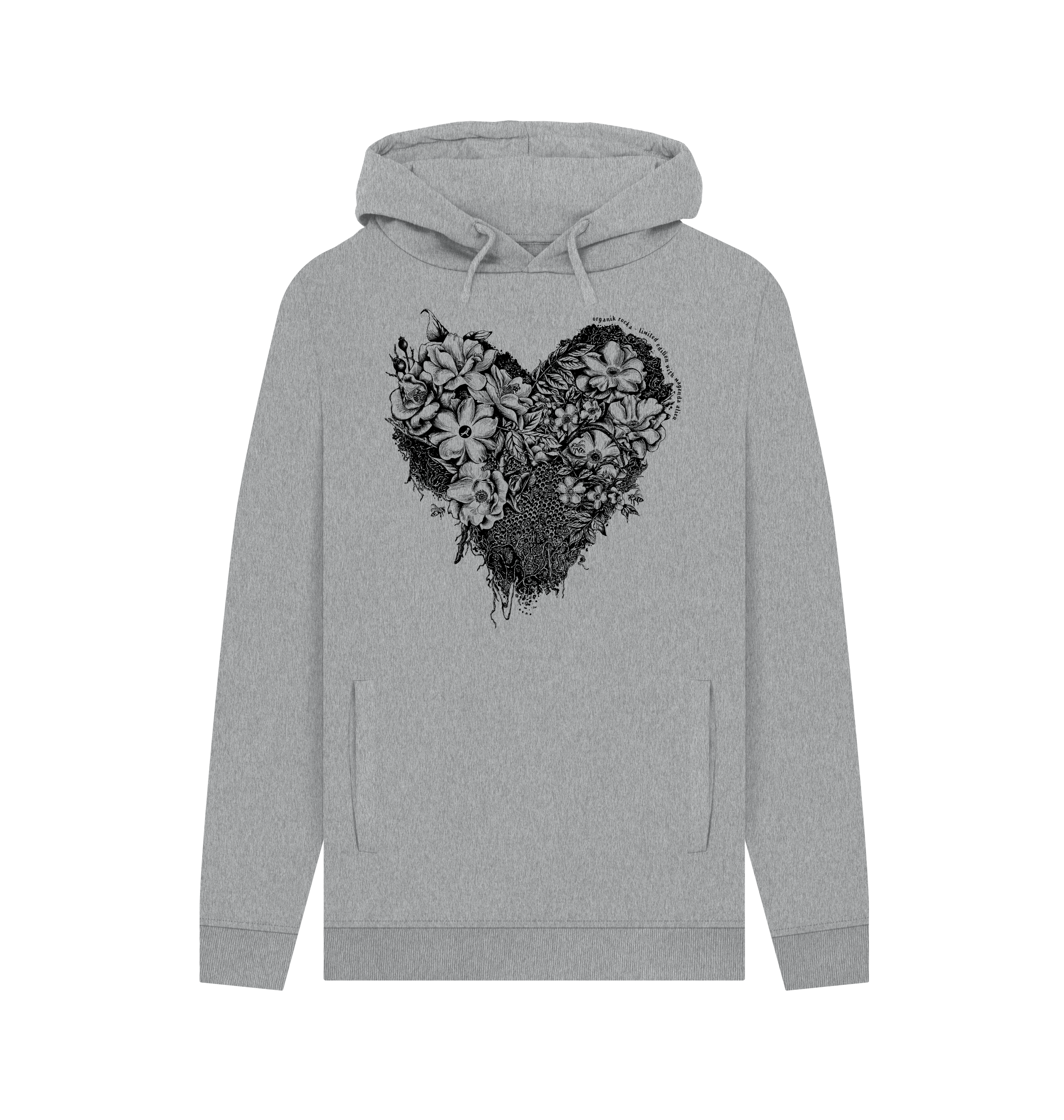 Light Heather Printed Hoody Front