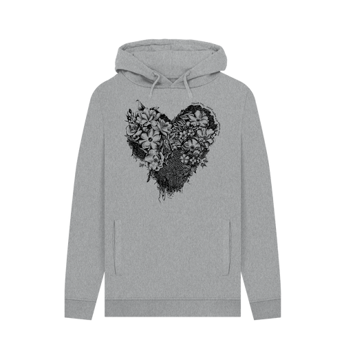 Light Heather Printed Hoody Front
