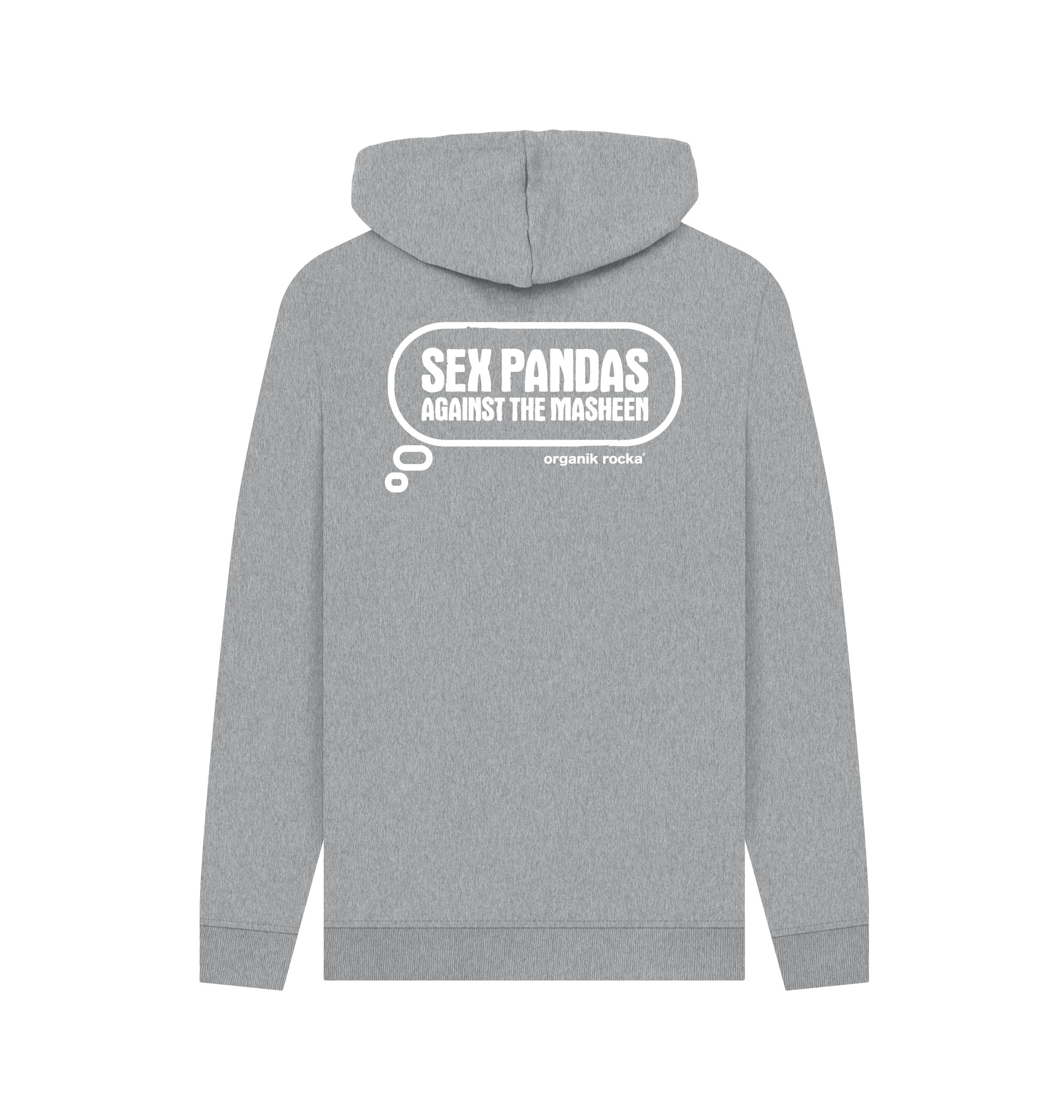 Light Heather Printed Hoody Back