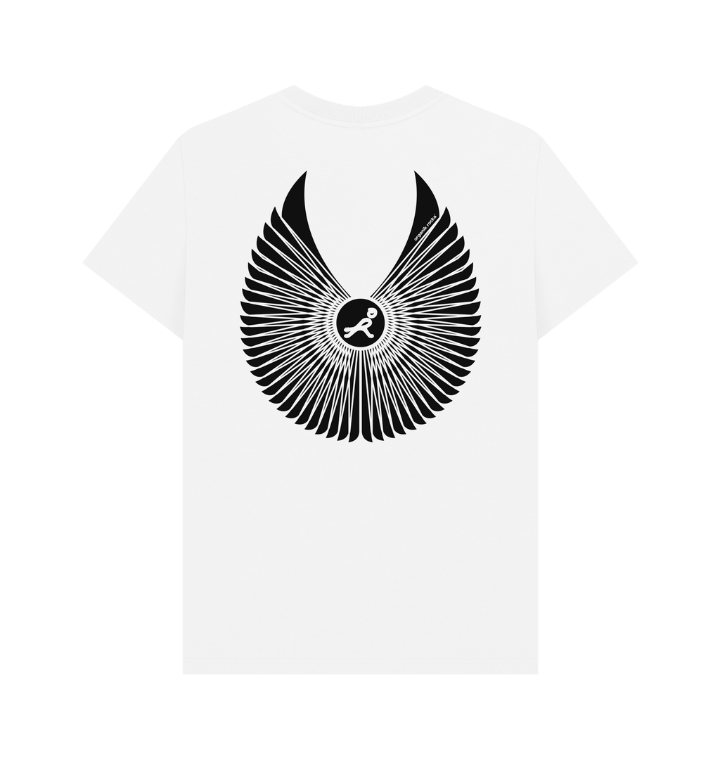 White Printed T-shirt Back