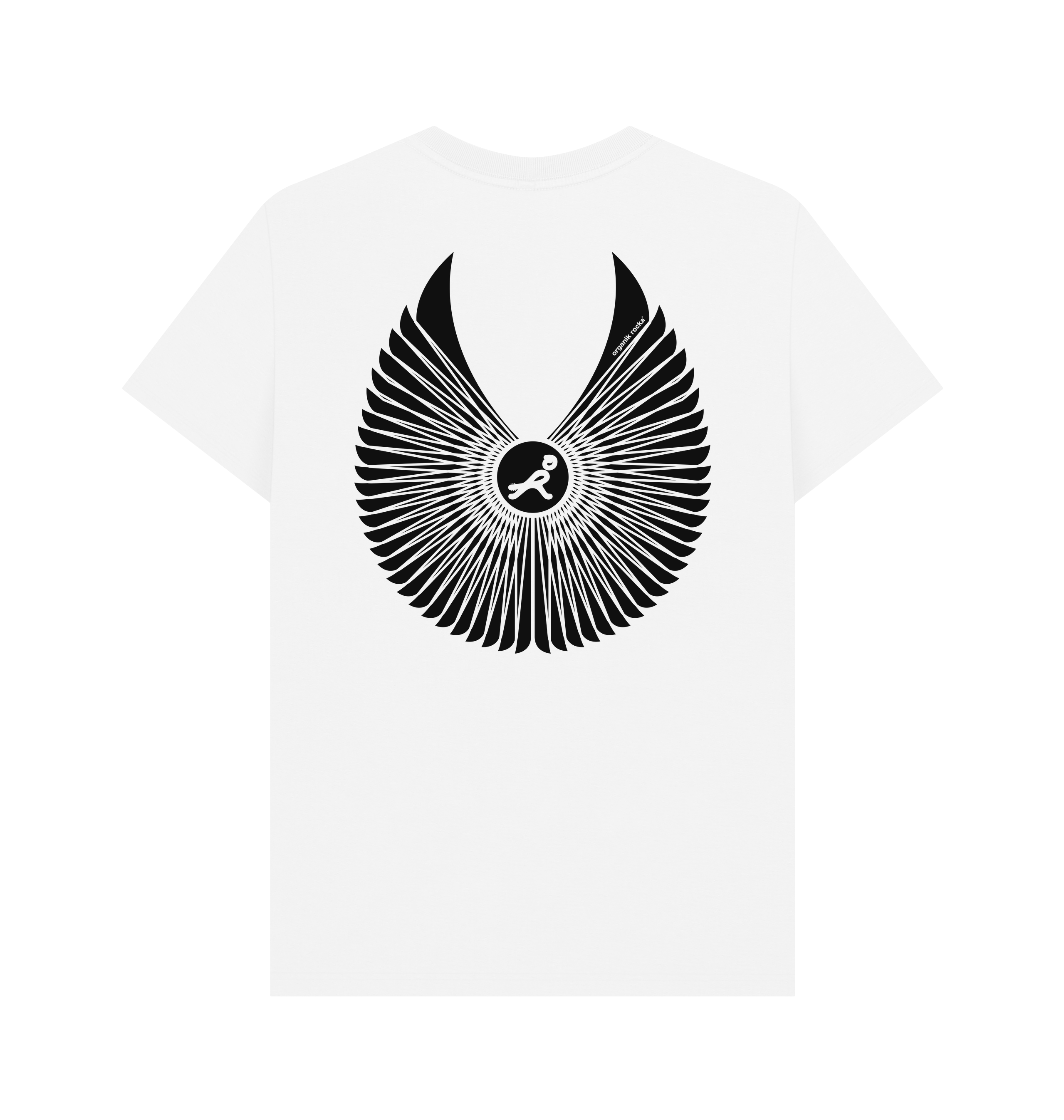 White Printed T-shirt Back