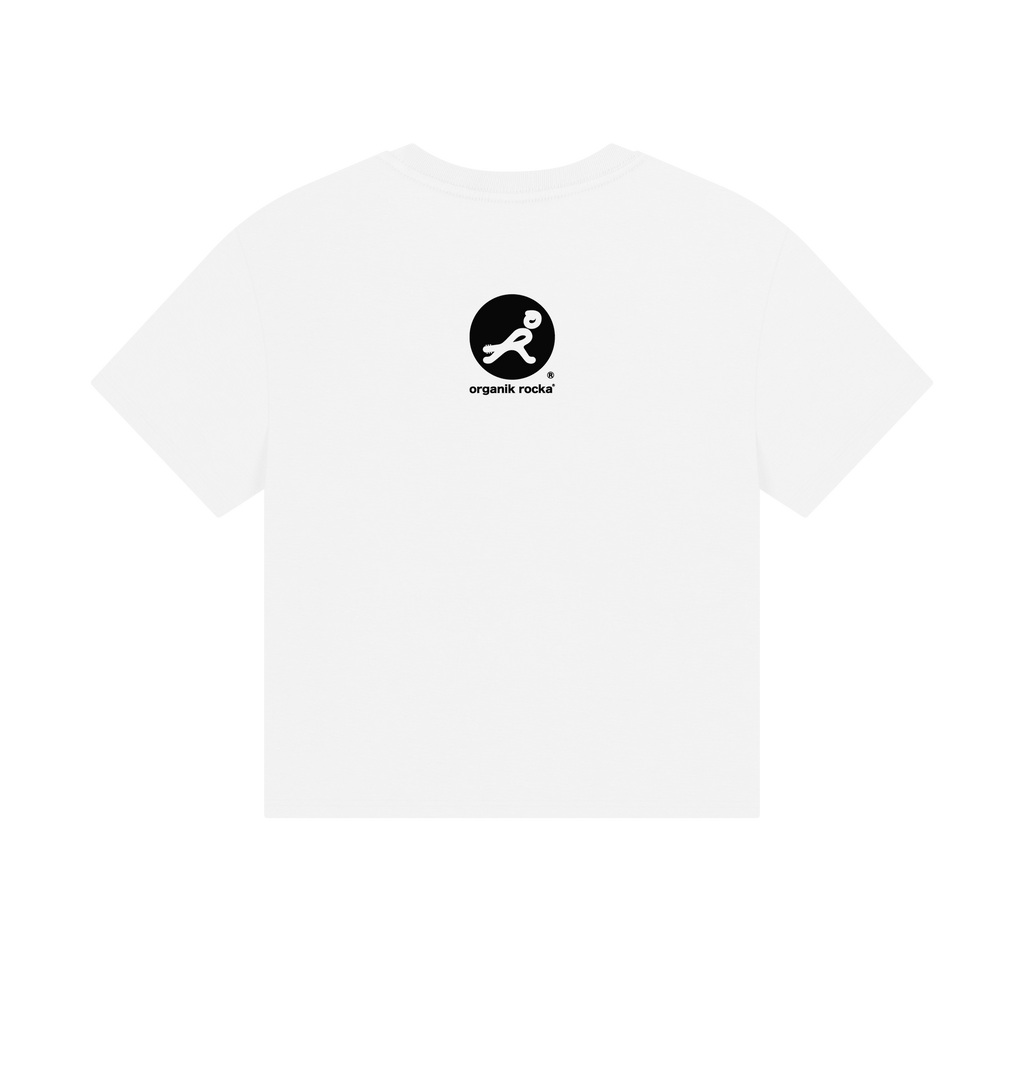 White Printed T-shirt Back