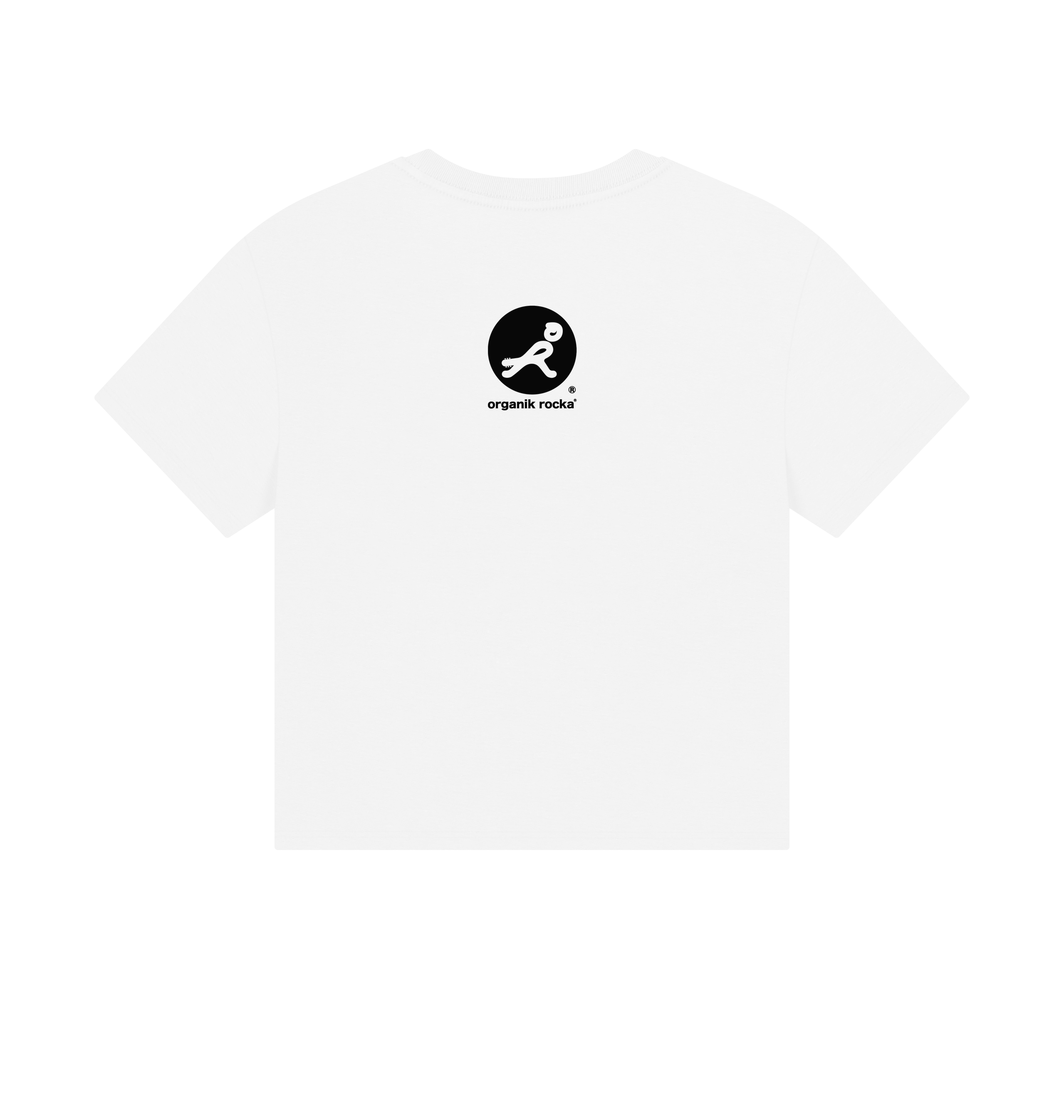 White Printed T-shirt Back