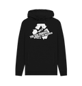 Black Printed Hoody Front