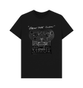Black Printed T-shirt Front