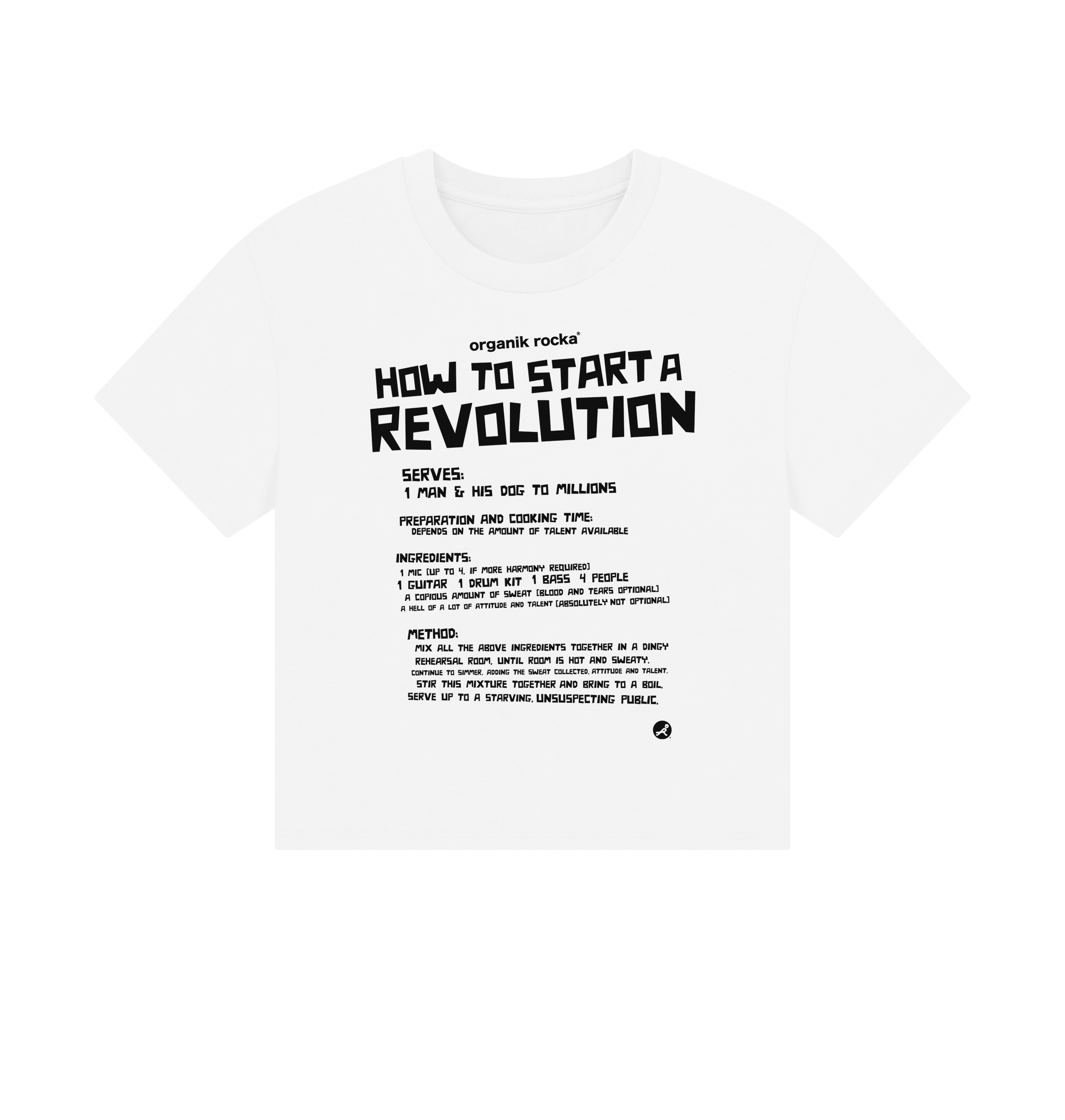 White Printed T-shirt Front