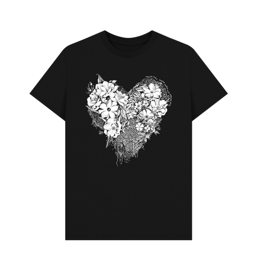 Black Printed T-shirt Front