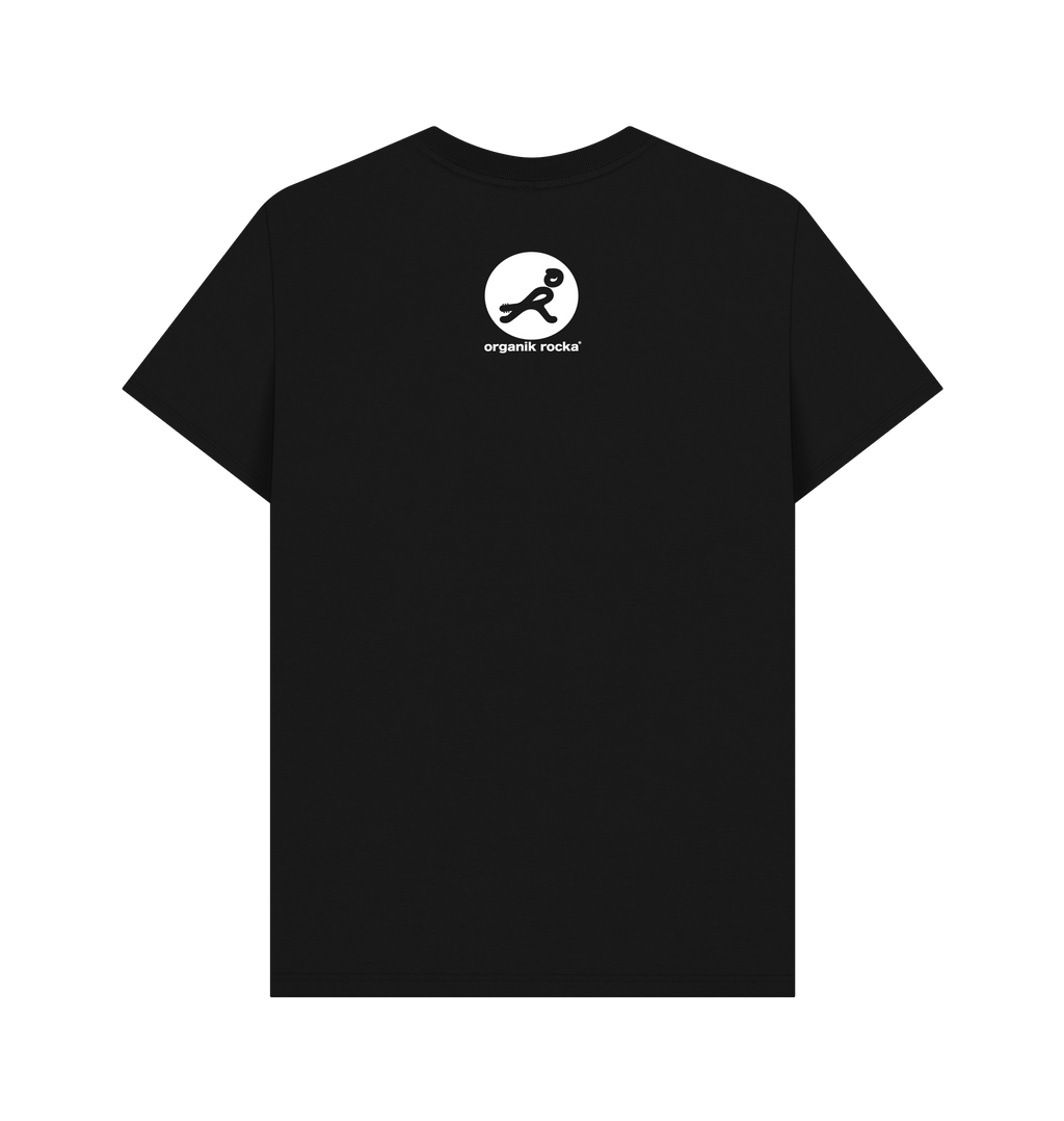 Black Printed T-shirt Back