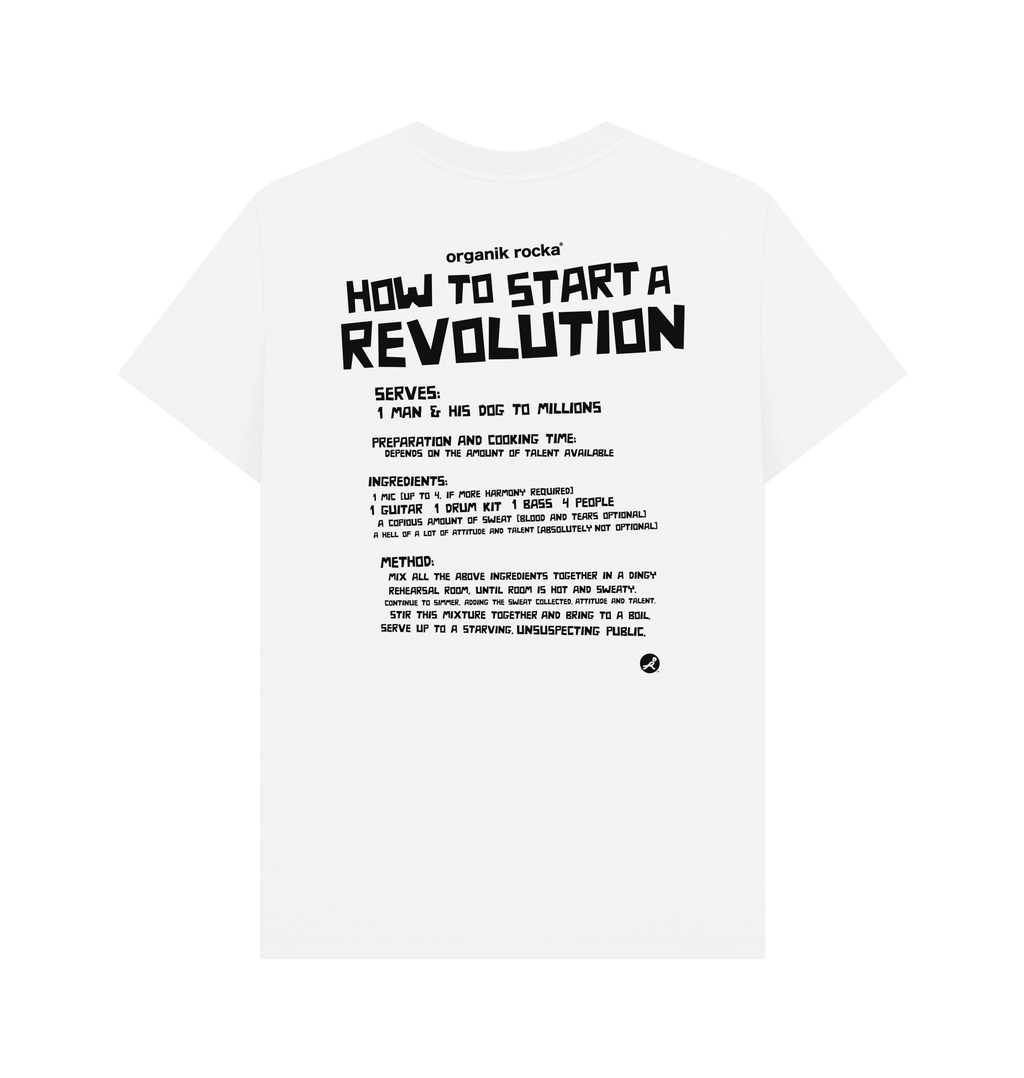 White Printed T-shirt Back