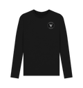 Black Printed Long Sleeve T Shirt Front