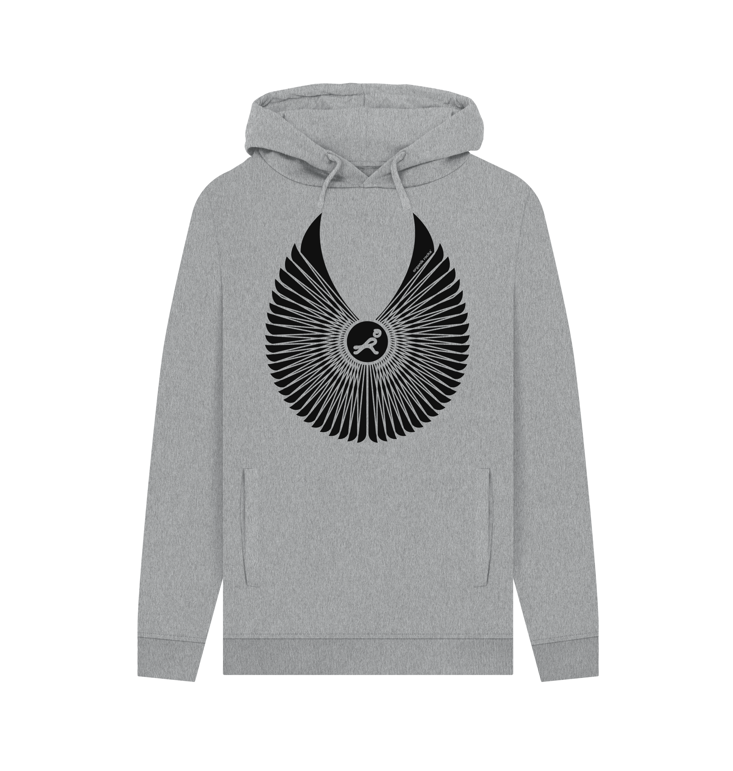 Light Heather Printed Hoody Front