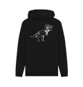 Black Printed Hoody Front