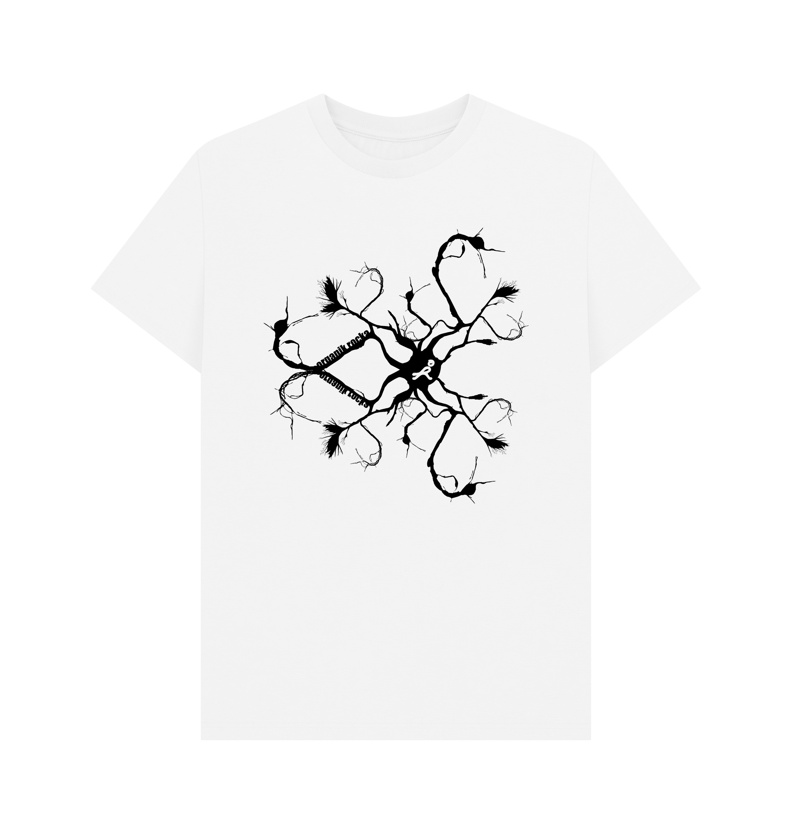 White Printed T-shirt Front