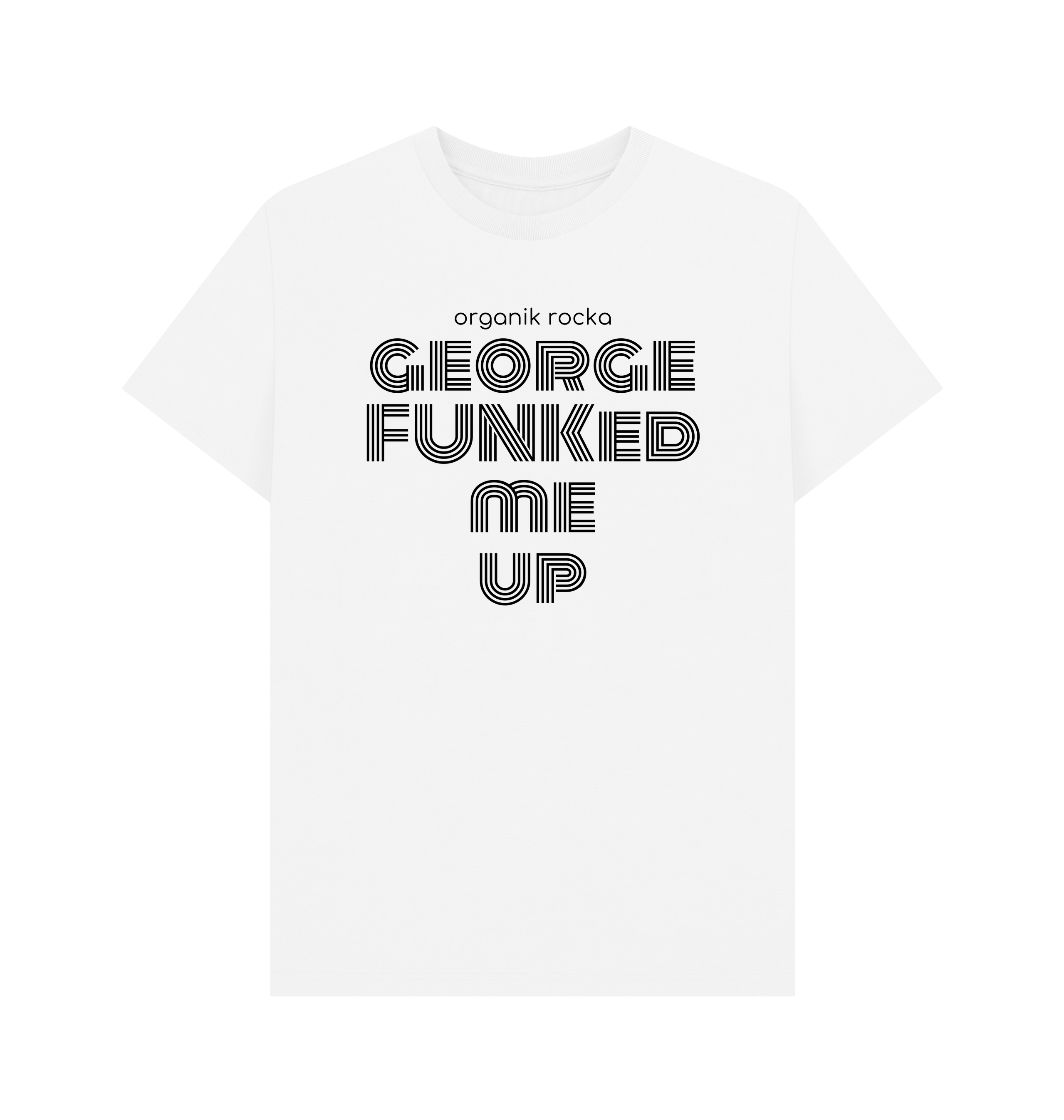 White Printed T-shirt Front