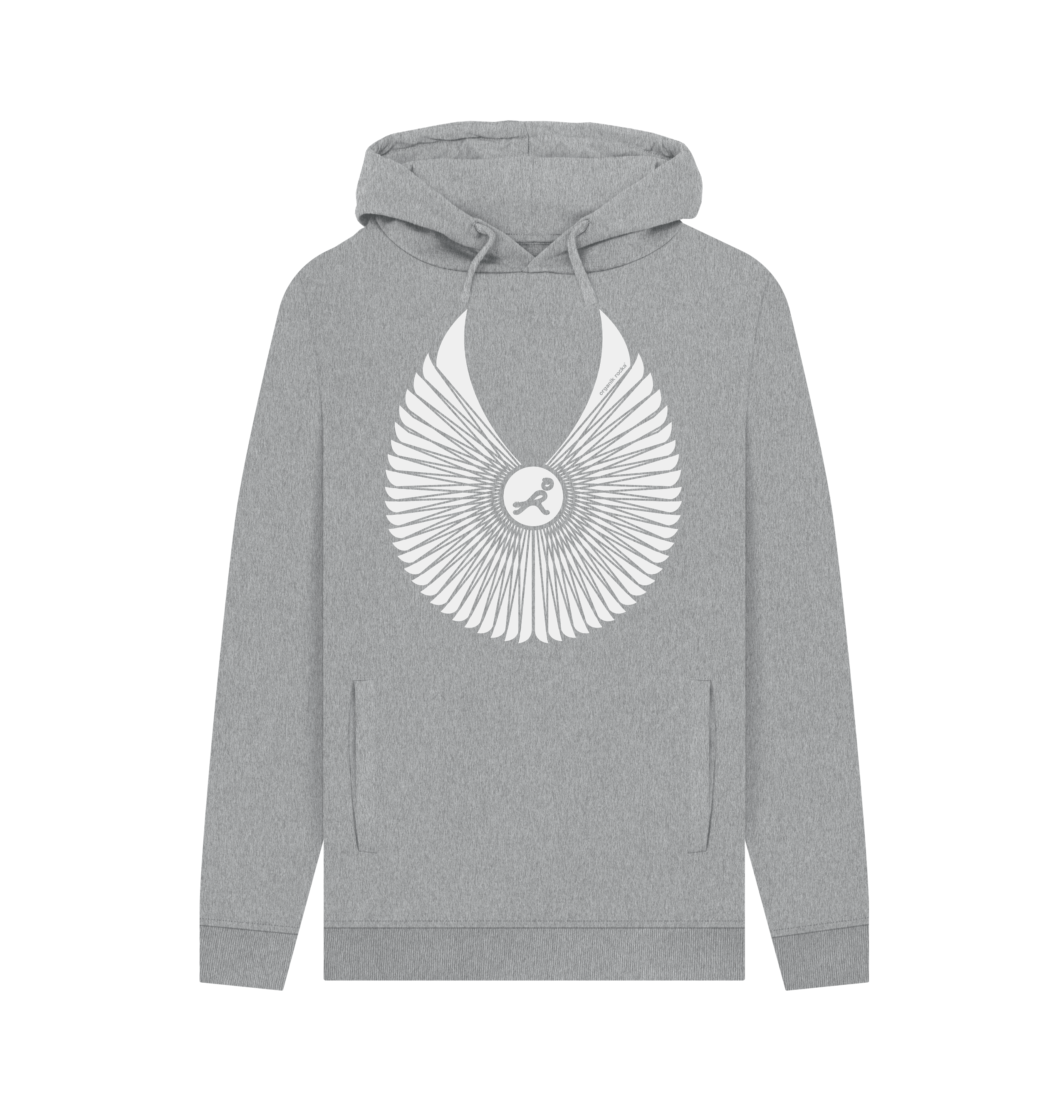 Light Heather Printed Hoody Front