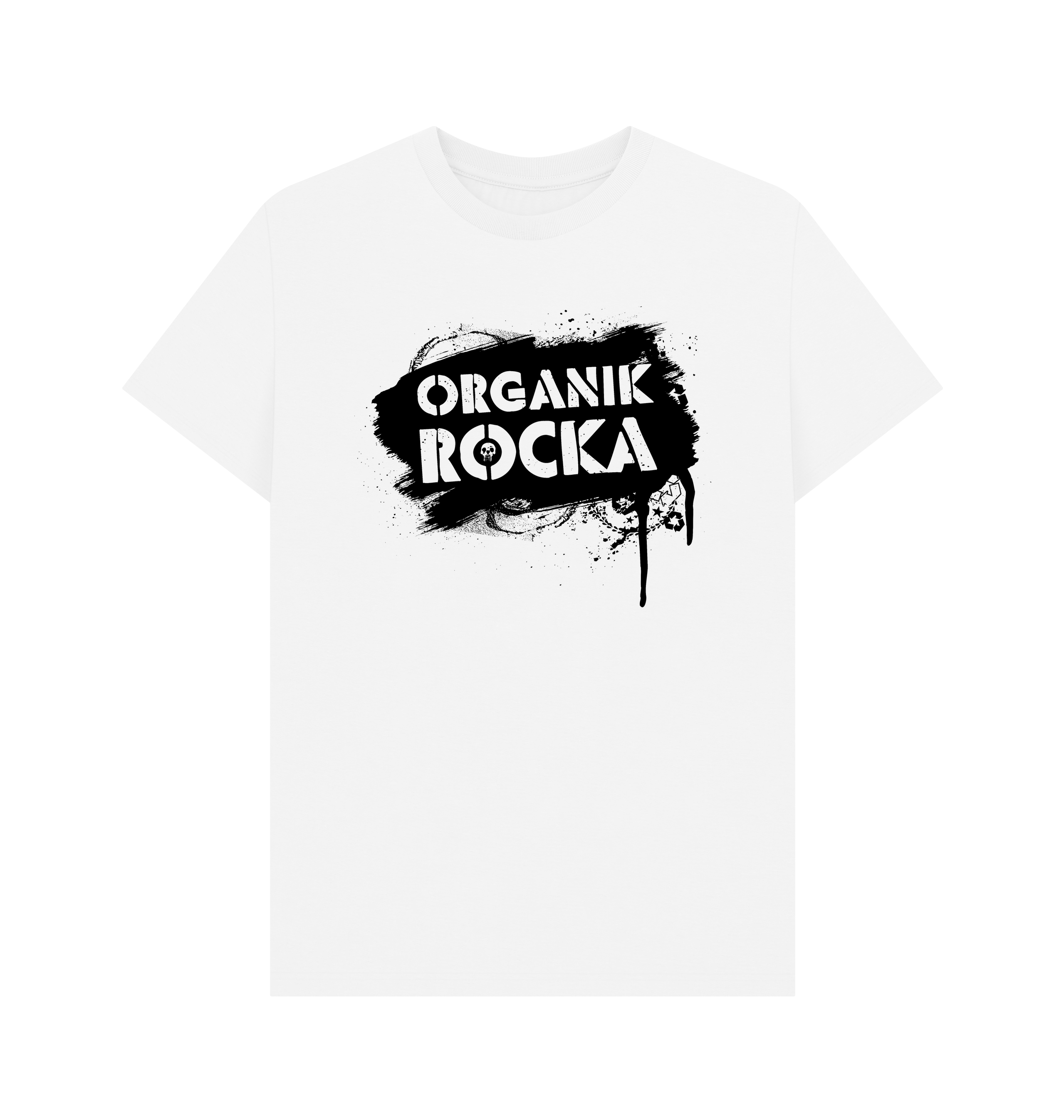 White Printed T-shirt Front