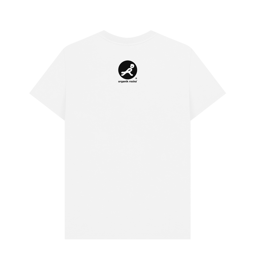 White Printed T-shirt Back