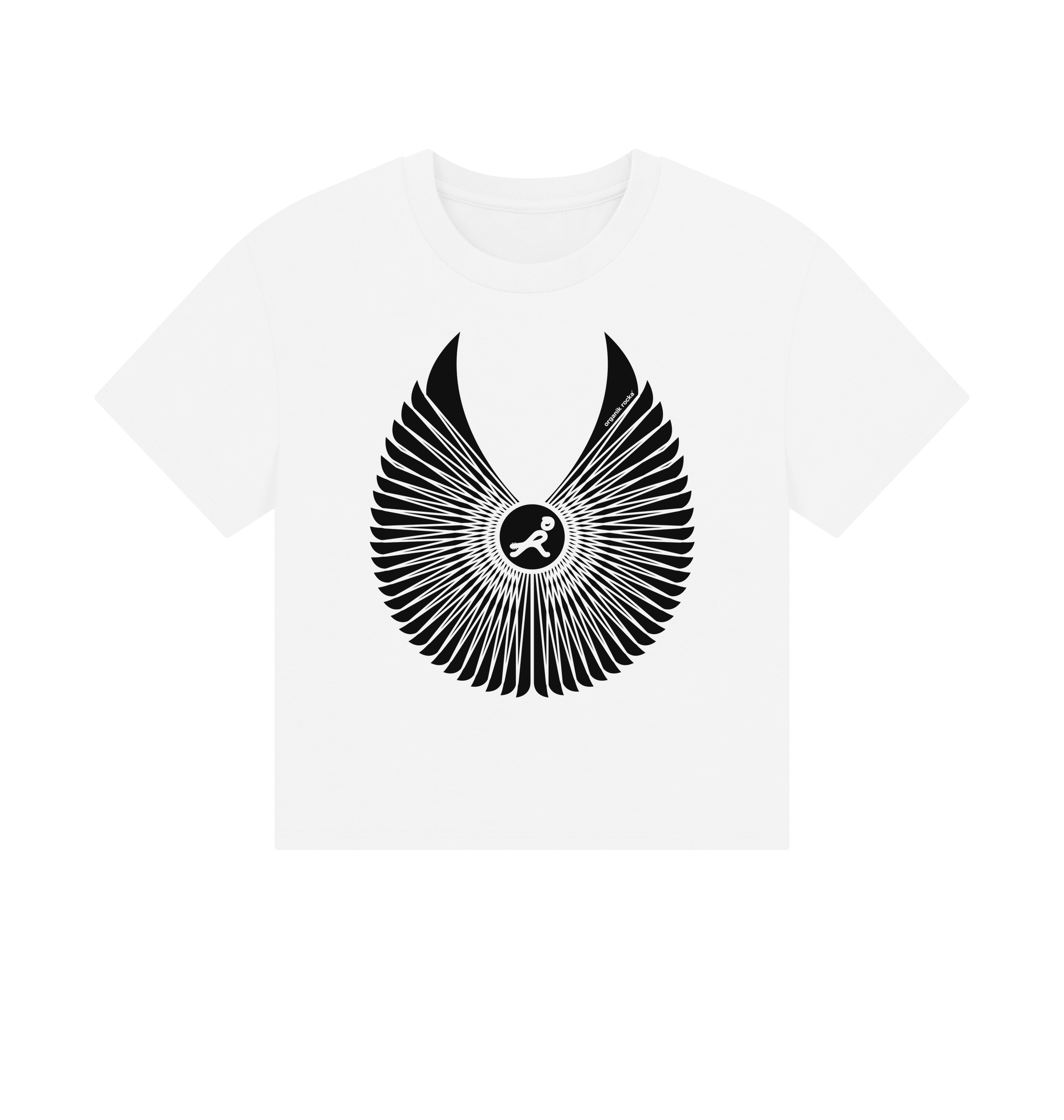 White Printed T-shirt Front