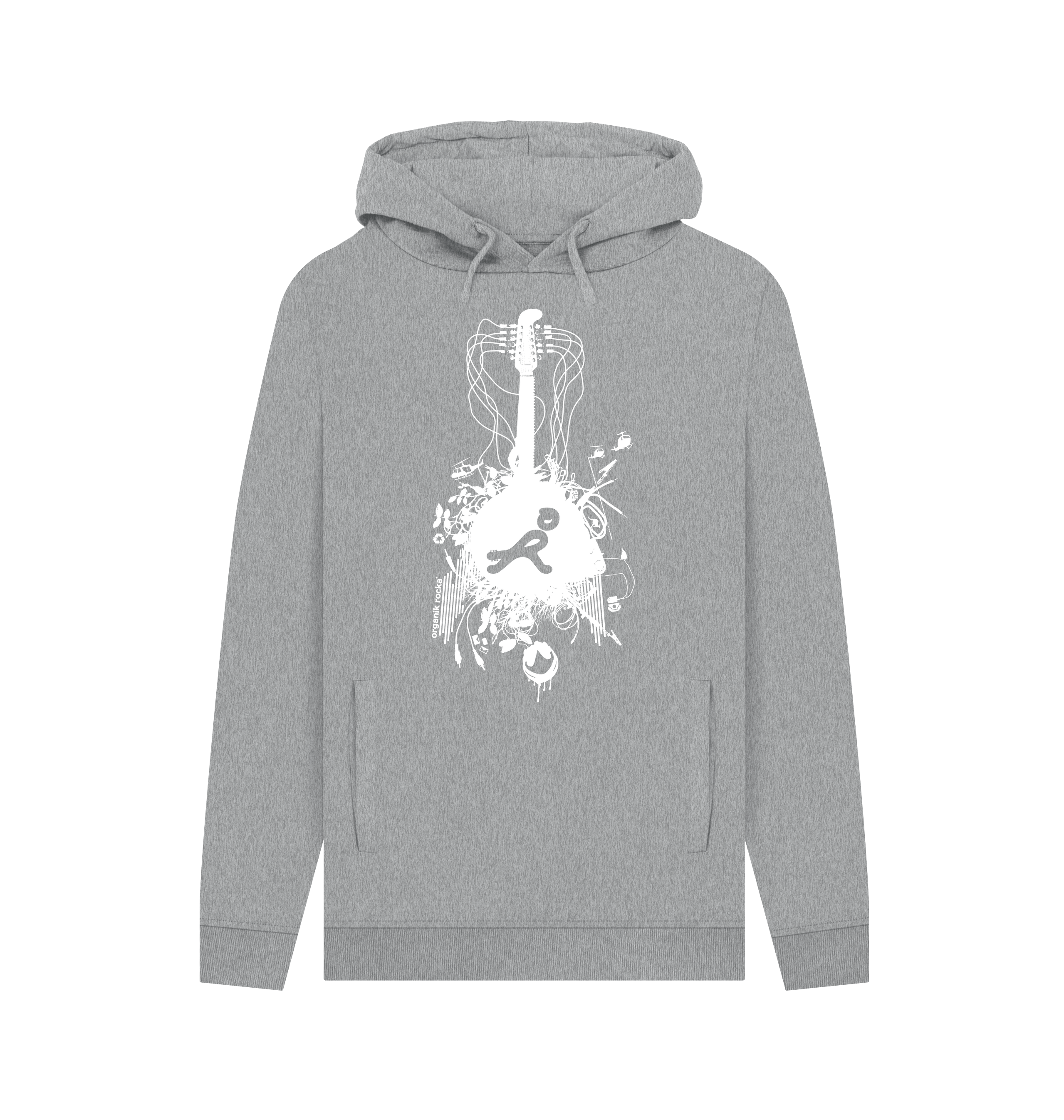 Light Heather Printed Hoody Front