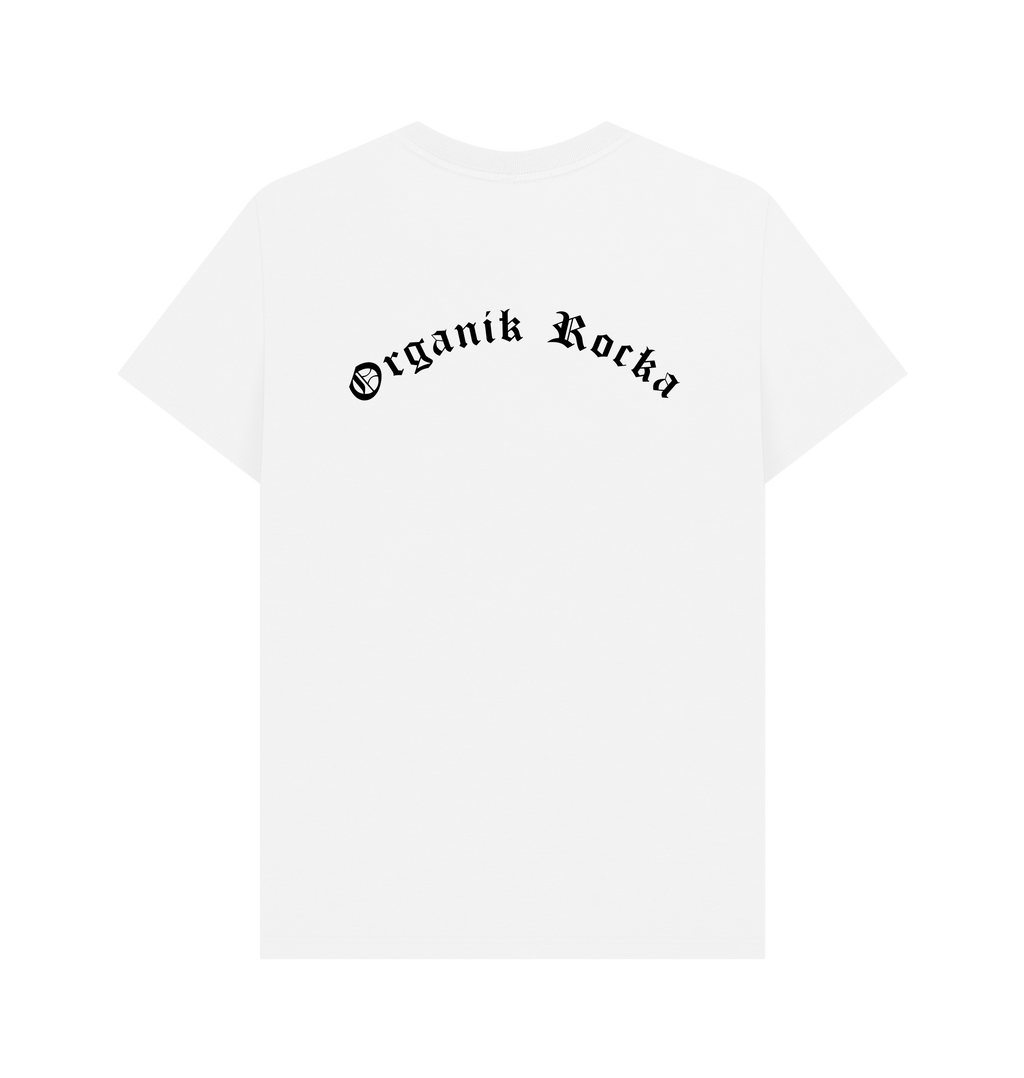 White Printed T-shirt Back