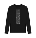 Black Printed Long Sleeve T Shirt Front