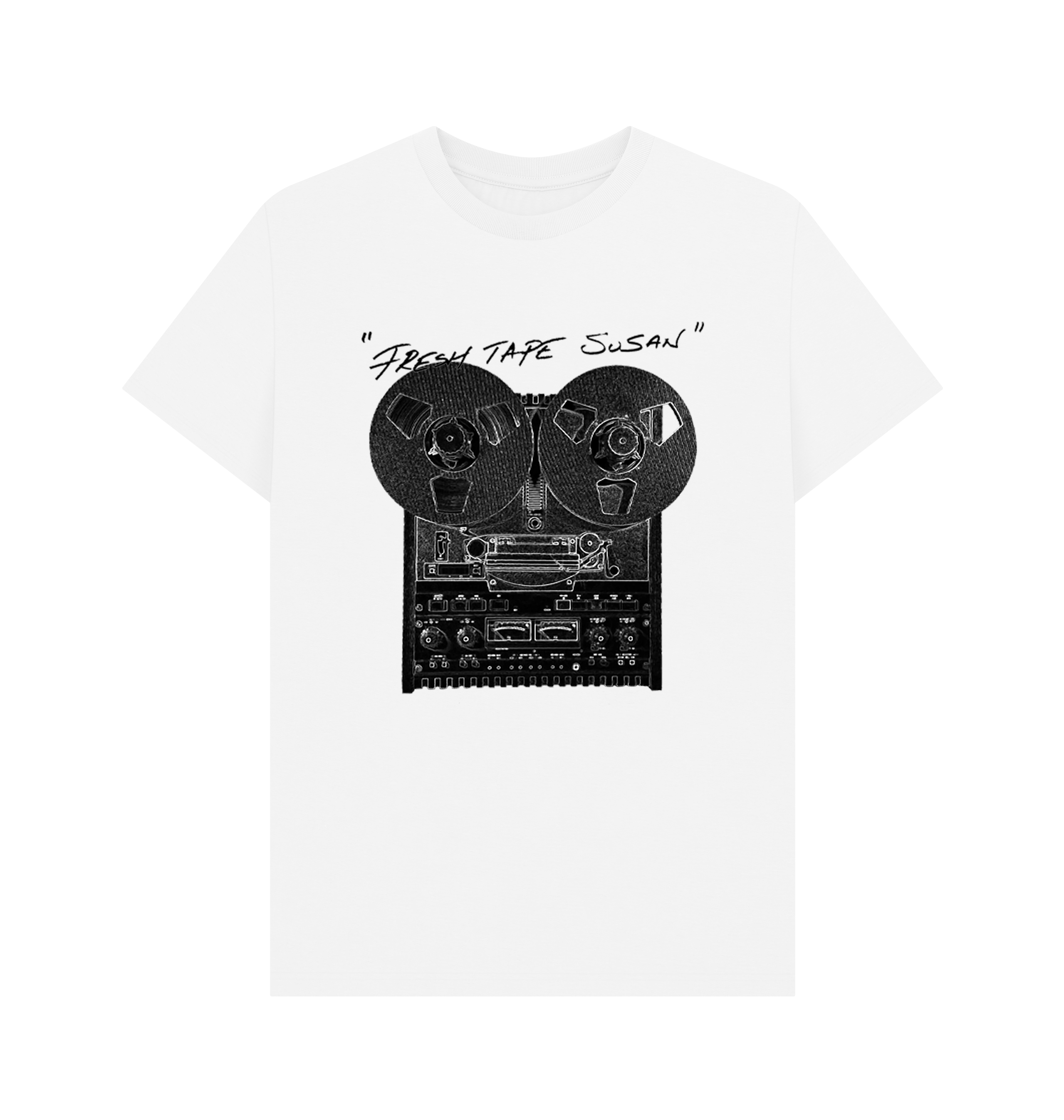 White Printed T-shirt Front