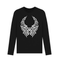 Black Printed Long Sleeve T Shirt Front