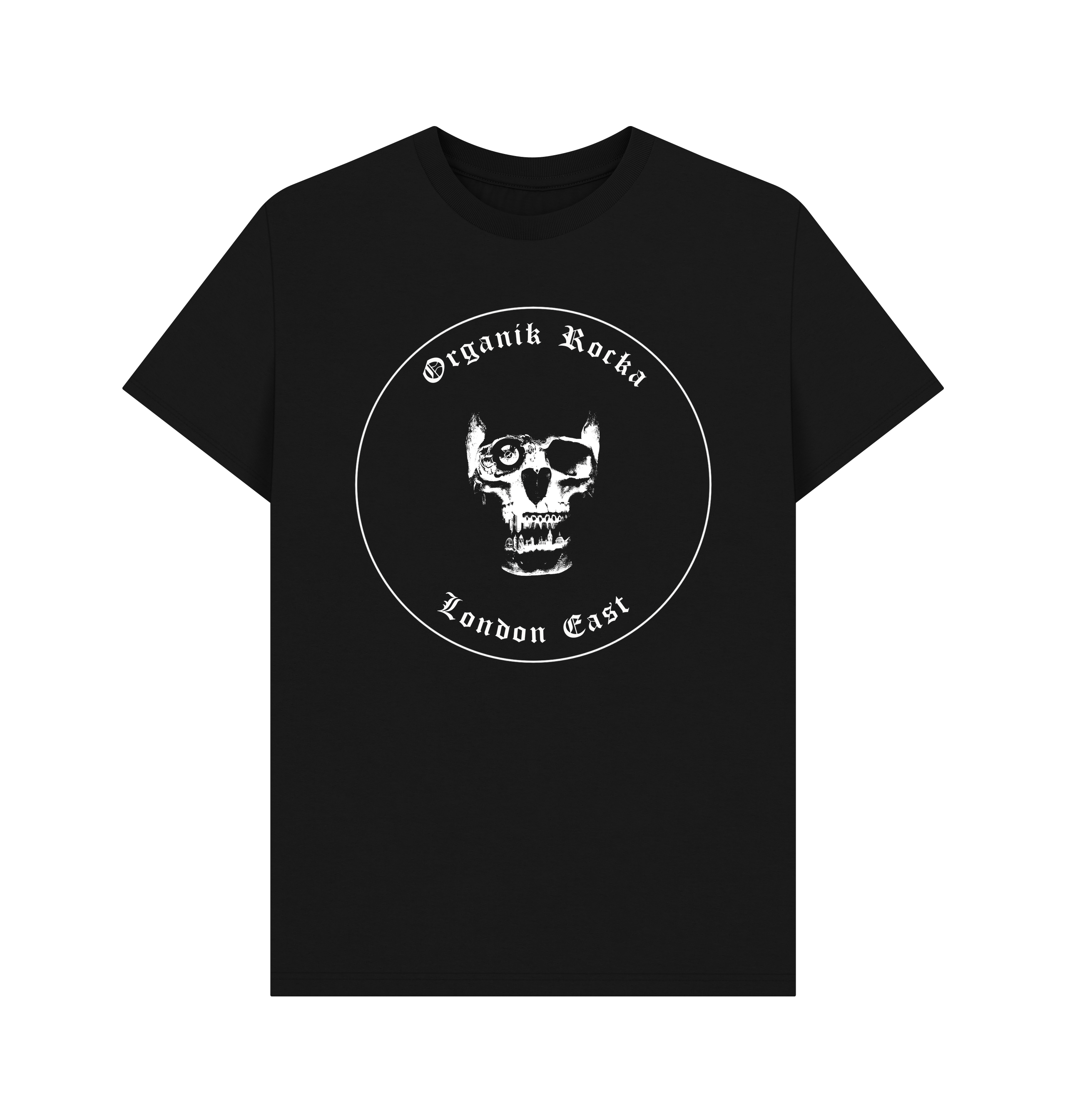 Black Printed T-shirt Front