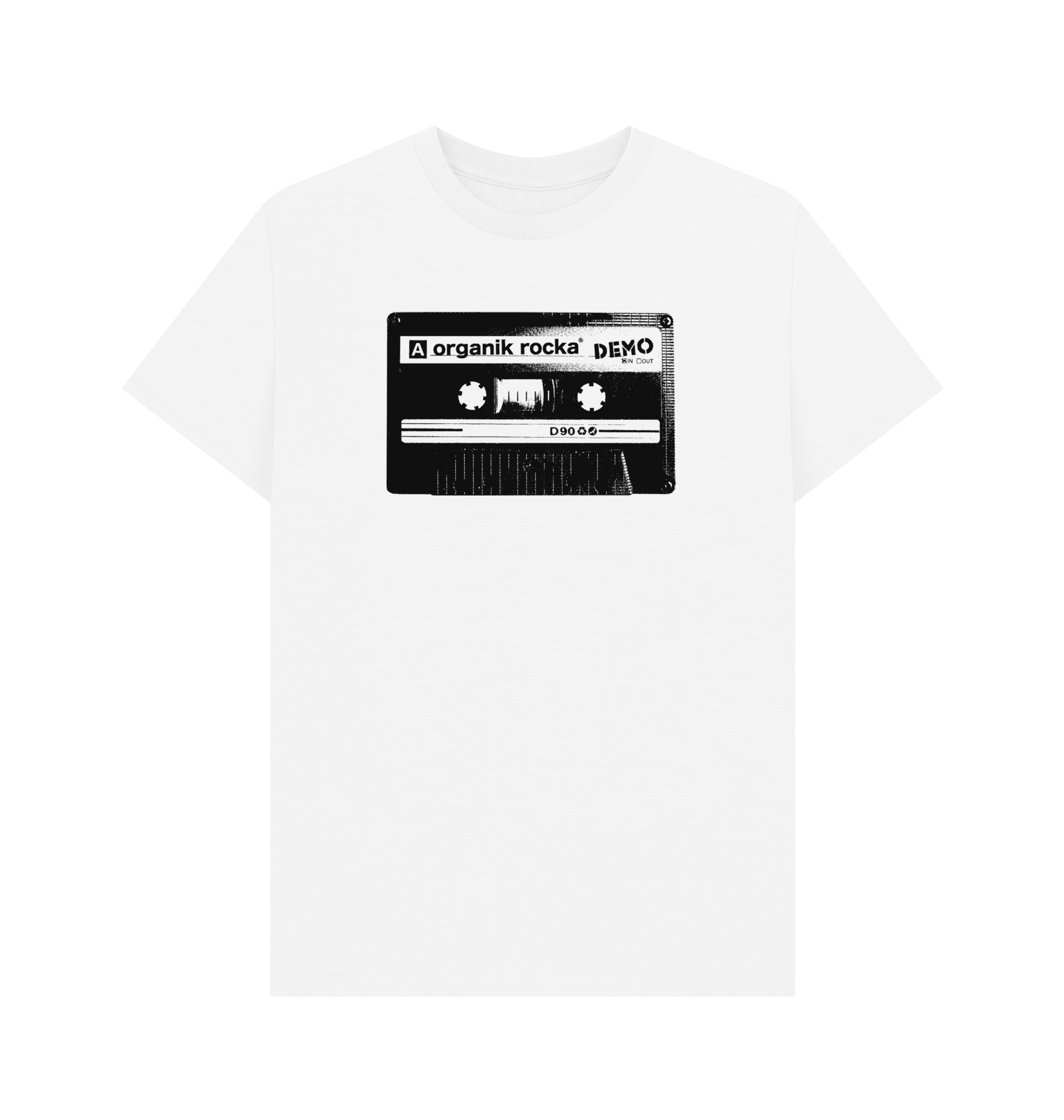 White Printed T-shirt Front