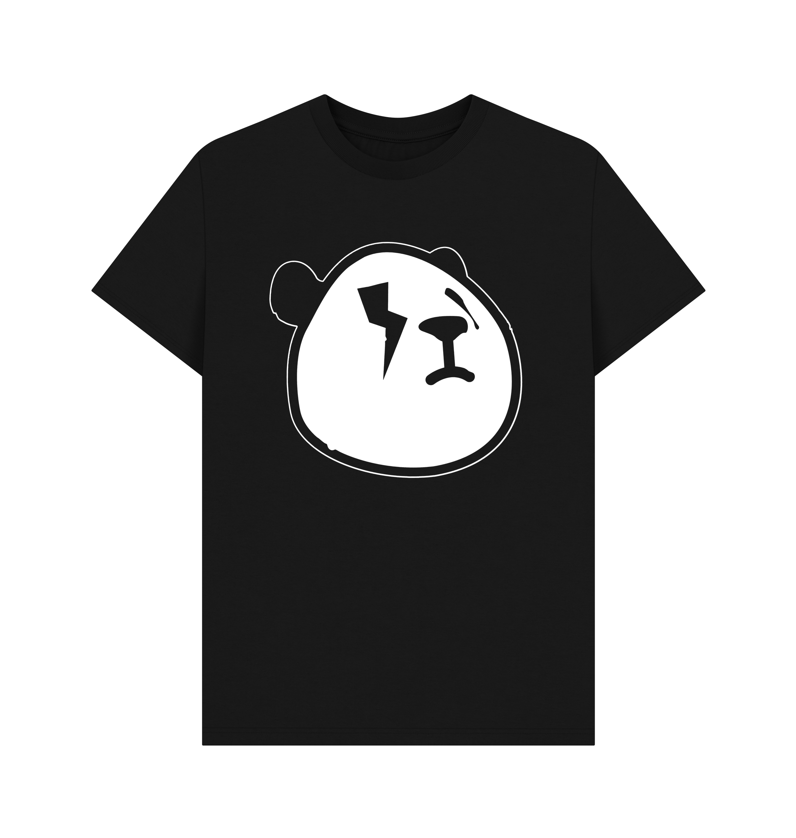 Black Printed T-shirt Front