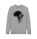 Light Heather Printed Sweater Front