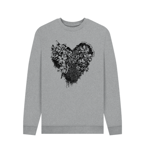 Light Heather Printed Sweater Front