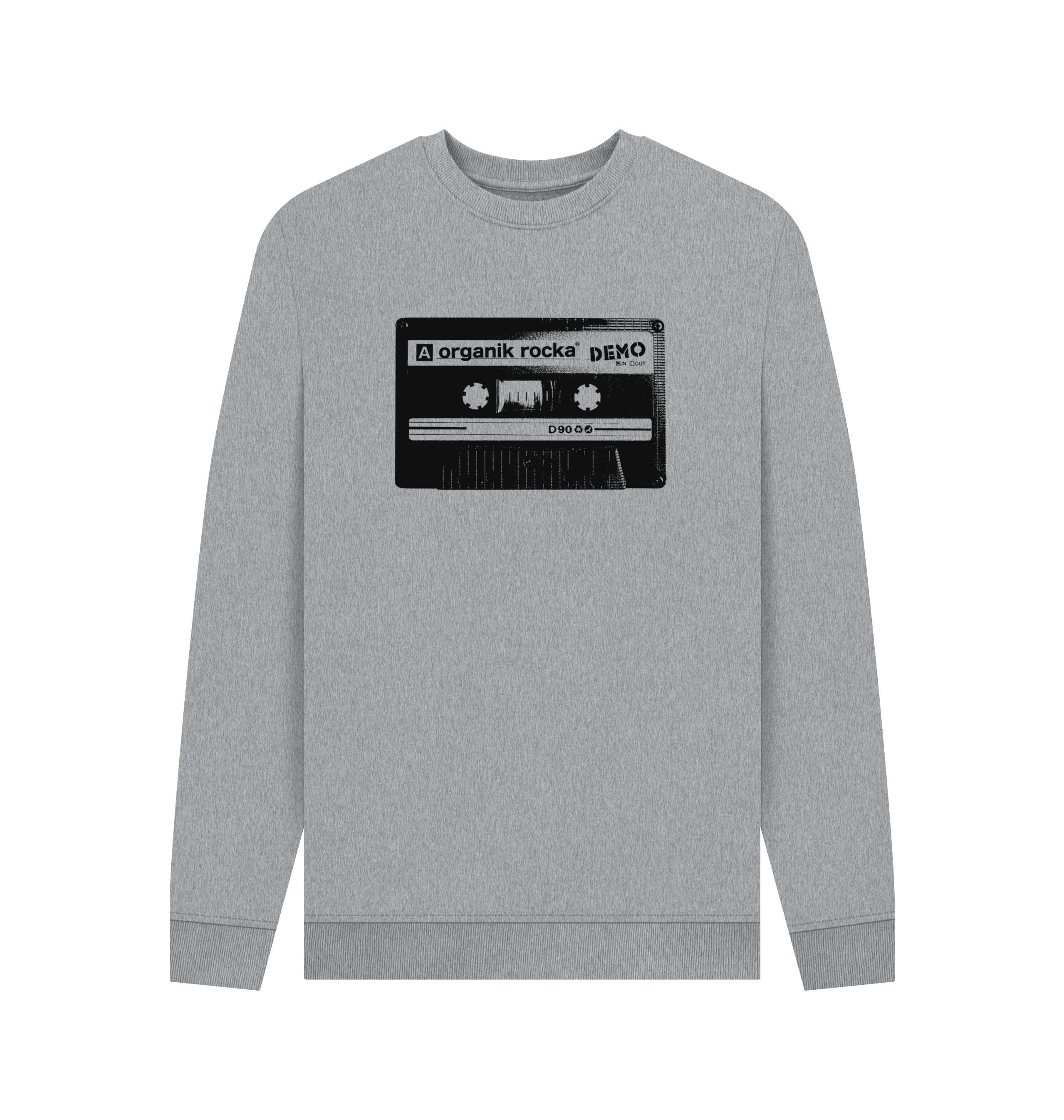 Light Heather Printed Sweater Front