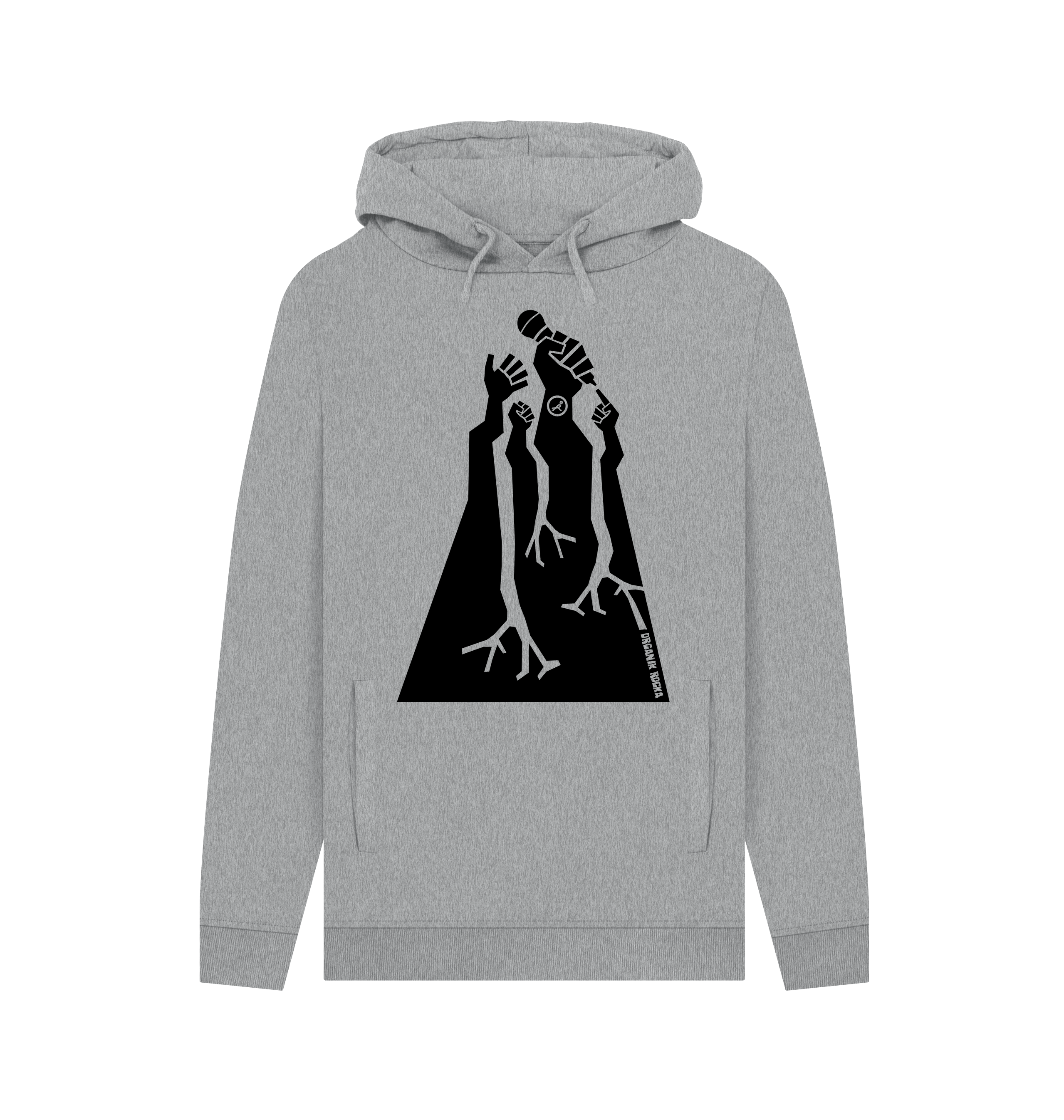 Light Heather Printed Hoody Front