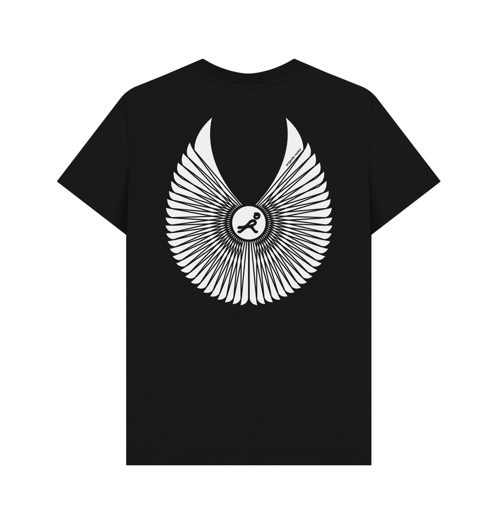 Black Printed T-shirt Back