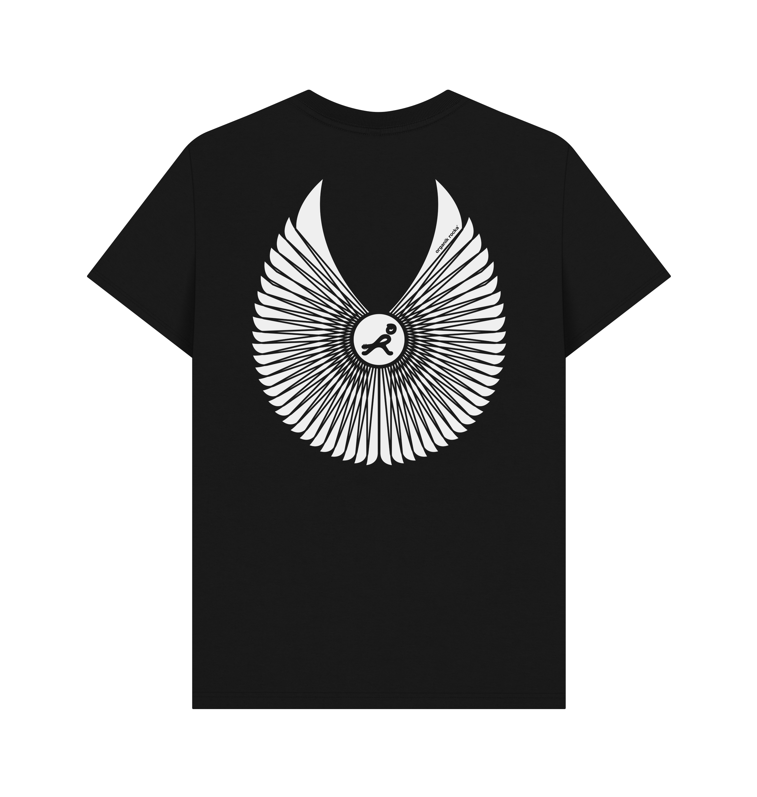 Black Printed T-shirt Back