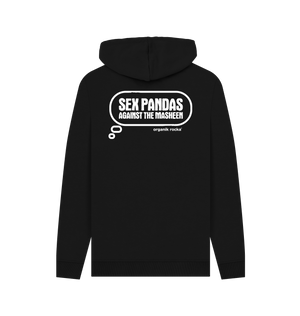 Black Printed Hoody Back