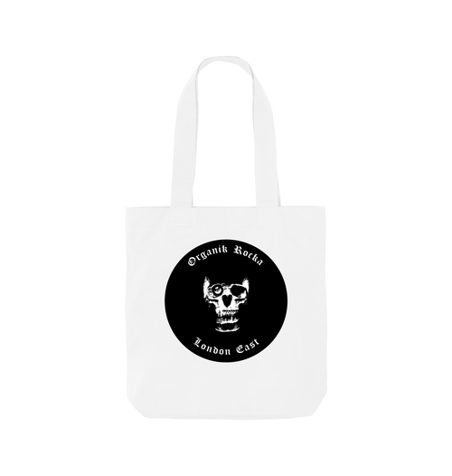 White Printed Bag Front