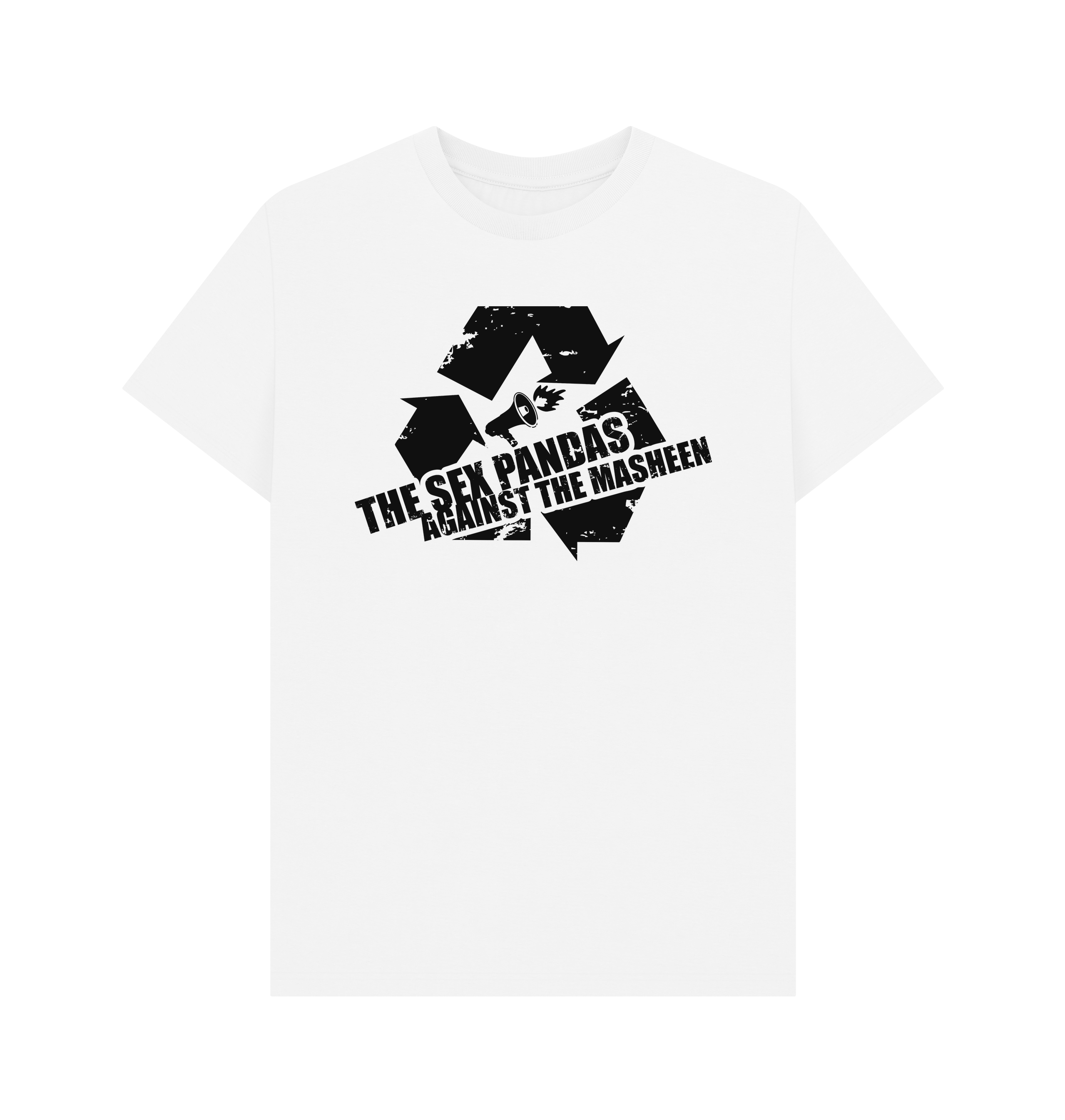 White Printed T-shirt Front