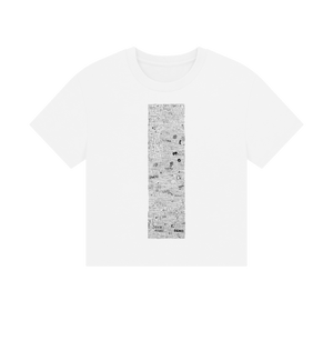 White Printed T-shirt Front