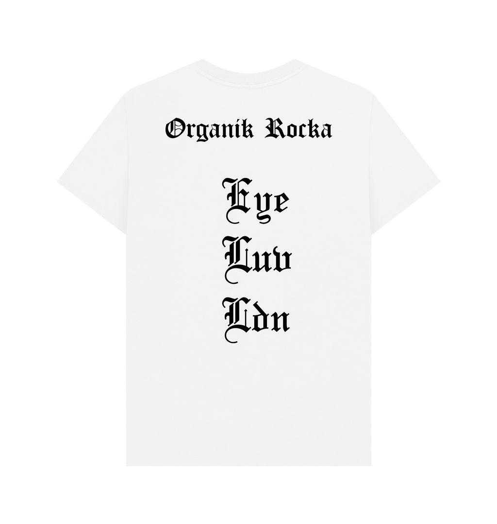 White Printed T-shirt Back